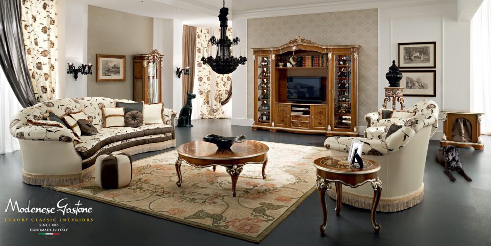 muebles de salón italianos clásicos