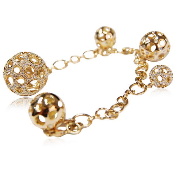 pulsera de oro con diamantes 1