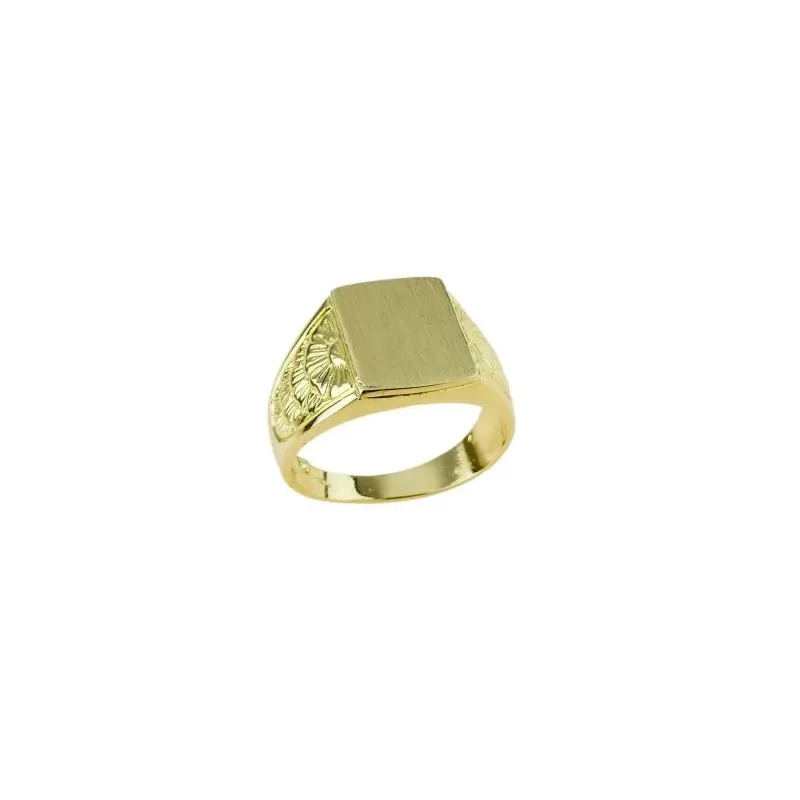 Anillo de sello de oro para hombre