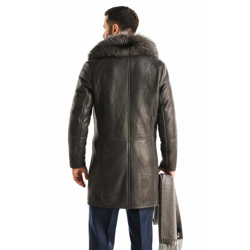 abrigo de piel natural para hombre