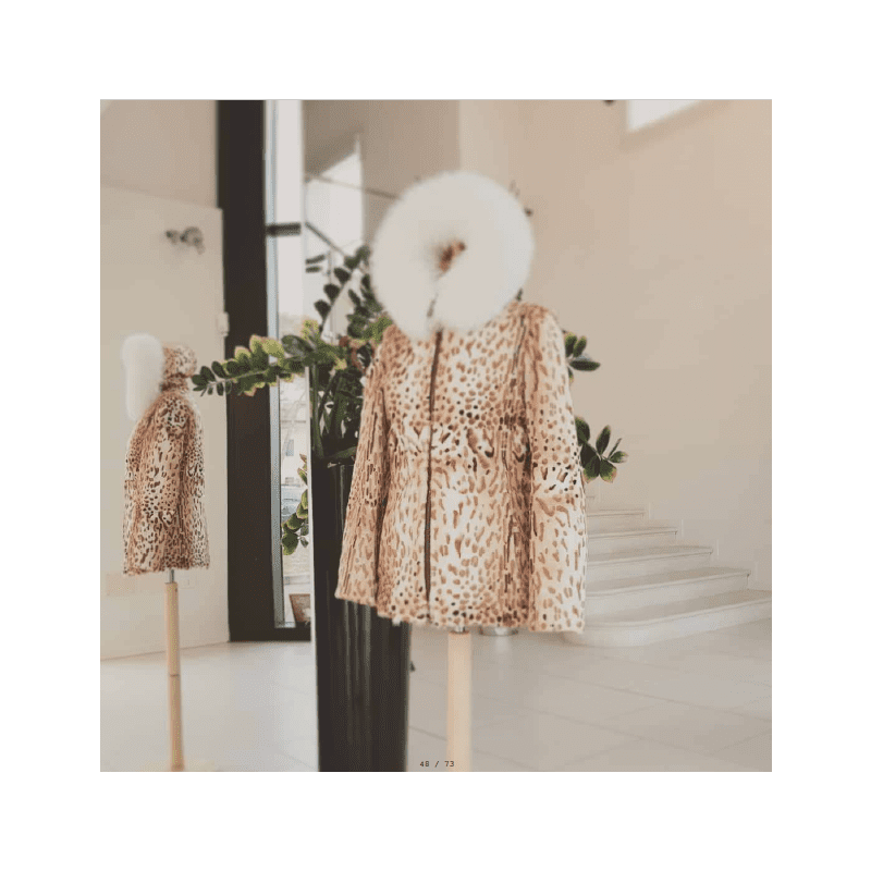 Piel auténtica de zorro y oveja