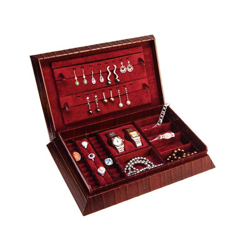 caja de cuero para joyas