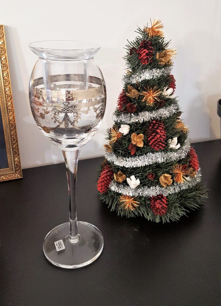 candelabro vajilla navideña de lujo