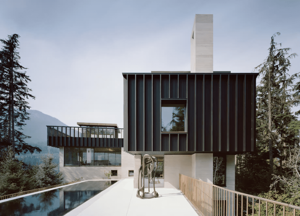 Casa de lujo en la roca