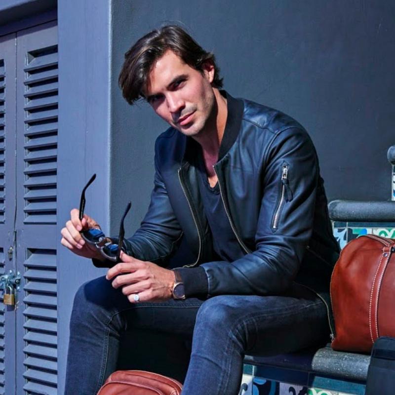 chaqueta de cuero para hombre tienda