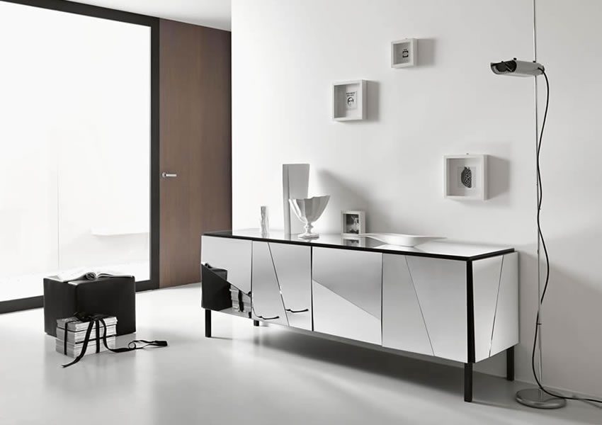 cómoda espejada para salón