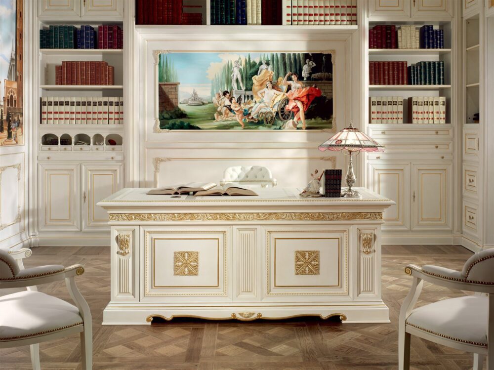 Despacho en Casa con Azulejos Tallados