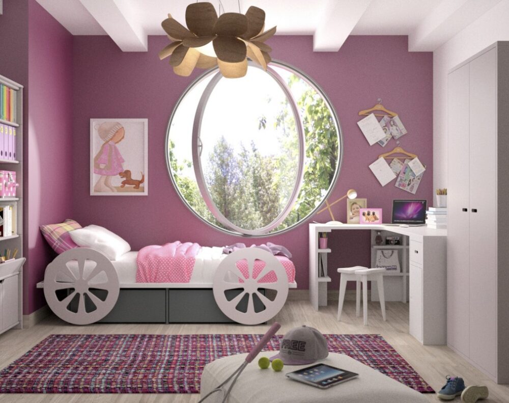 dormitorio infantil de cuento de hadas