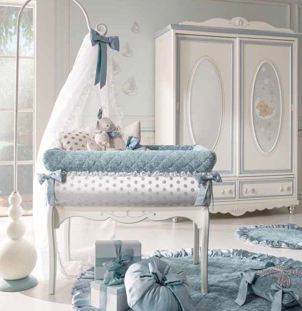 elegante dormitorio para niños pequeños