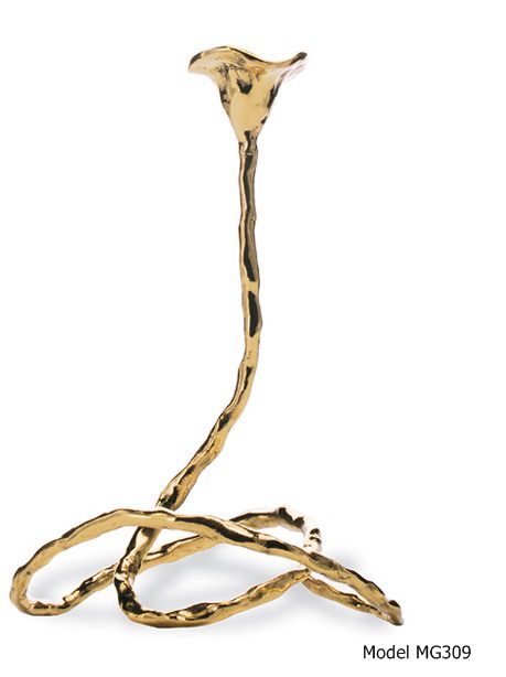 elegante portavelas navideño