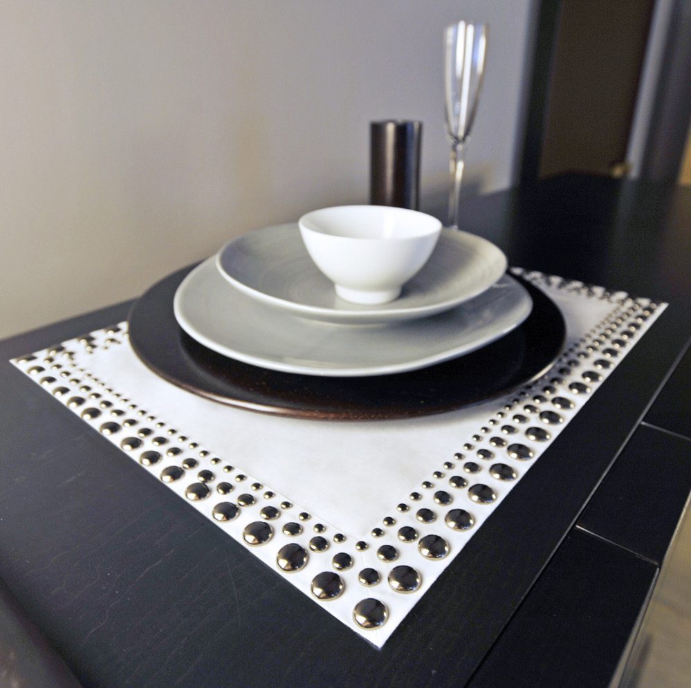 elegante puesta de mesa