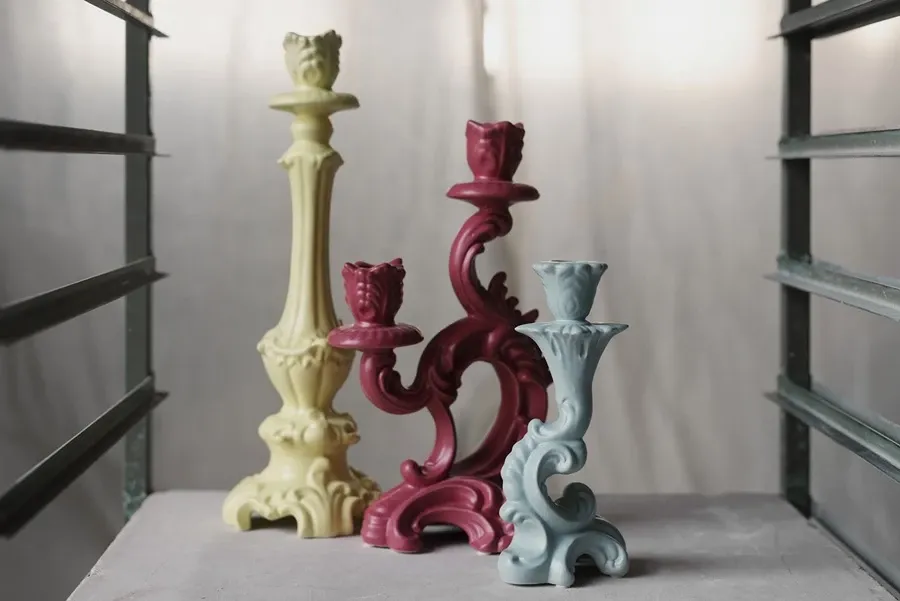 Elegante regalo navideño elegante candelabro