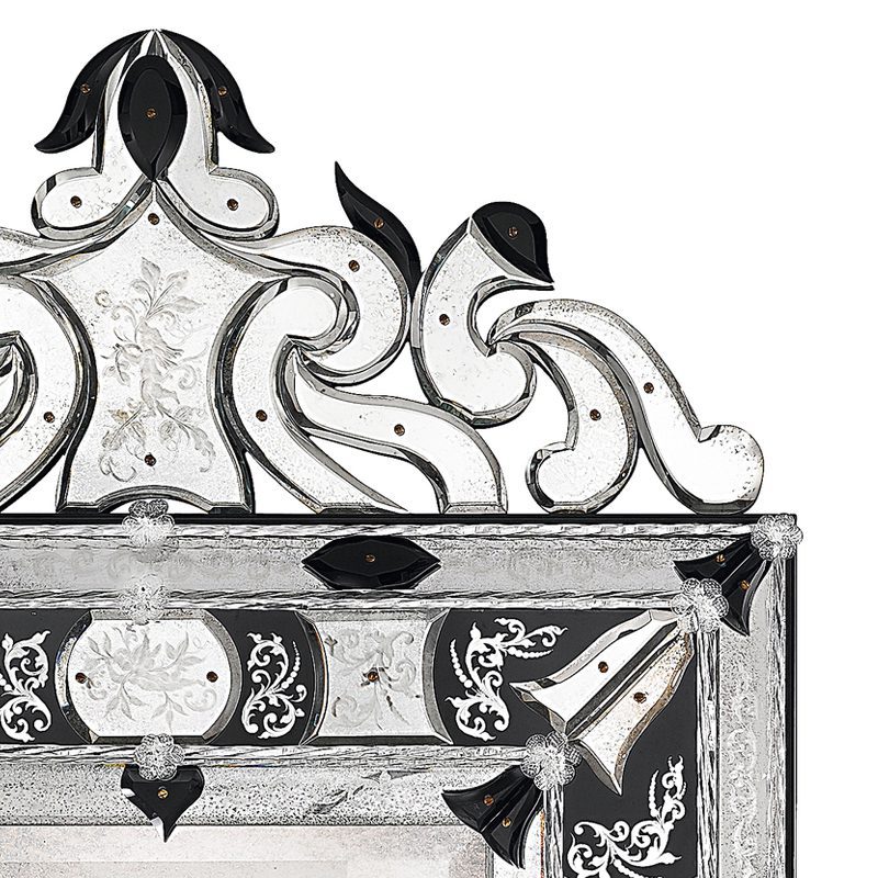 espejos de salón de cristal con estilo