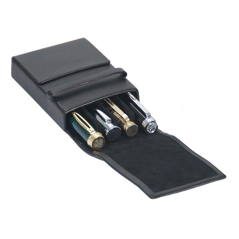 estuche de cuero para plumas