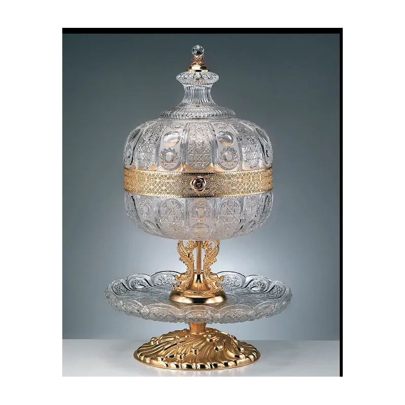 Excepcional bandeja de cristal