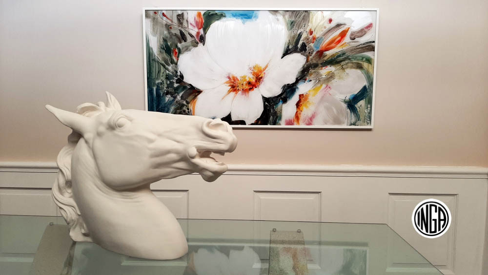 Figura de yeso Blogger