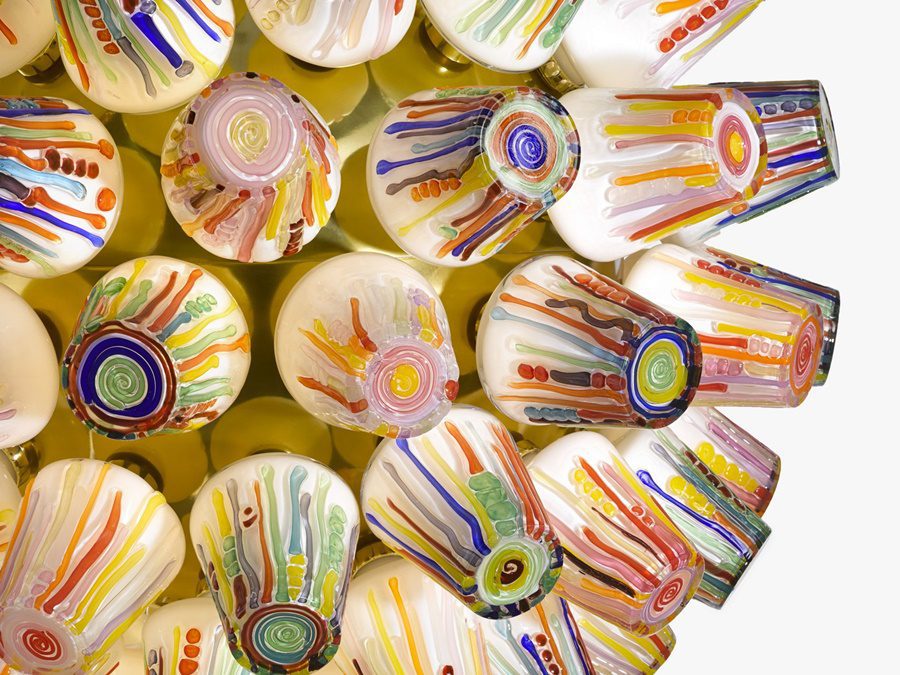 grandes lámparas de araña vanguardistas