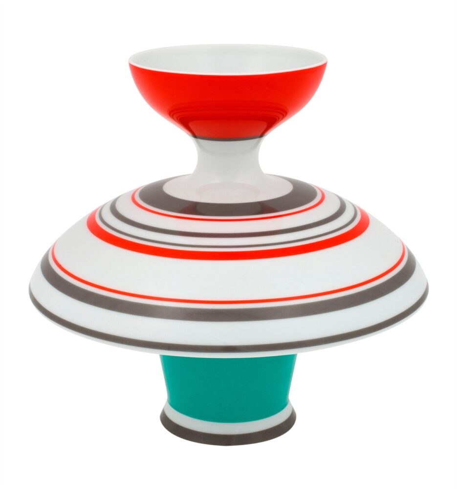 jarrón decorativo exclusivo y colorido para el salón