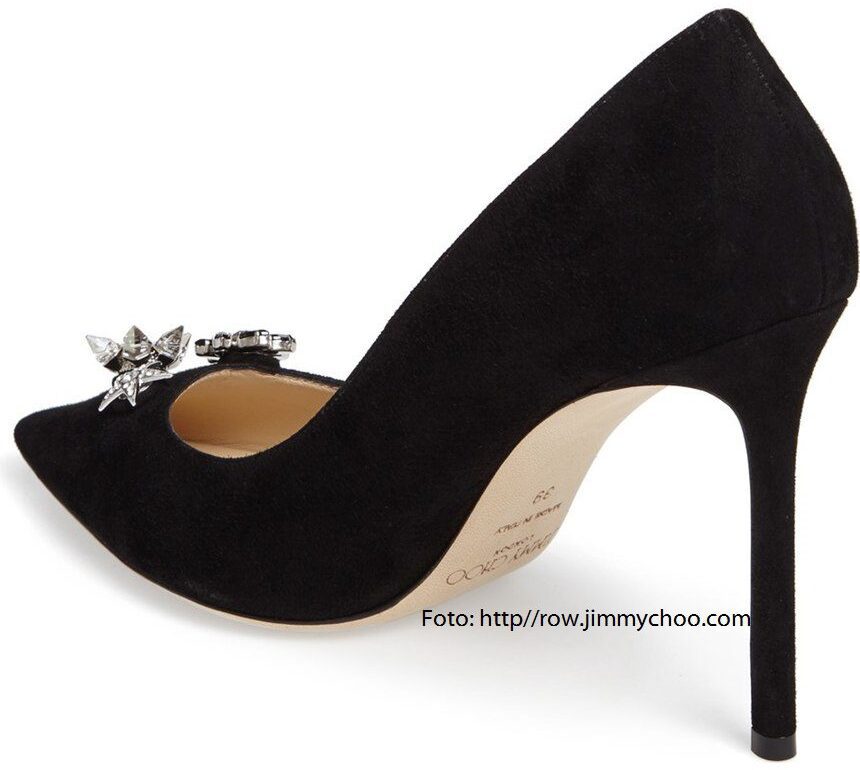 zapatos de tacón negros jimmy choo