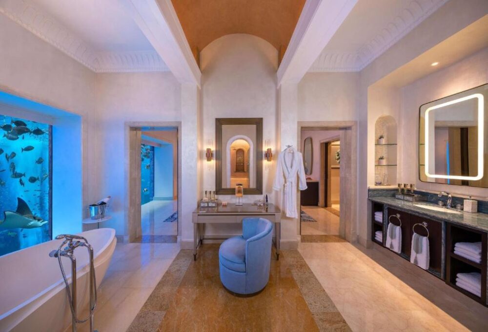 Lugares exclusivos en Dubái Atlantis The Palm Baño