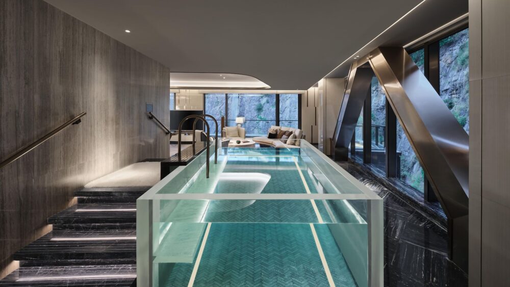 Lugares extravagantes para vacaciones Intercontinental Shanghai Wonderland Interior