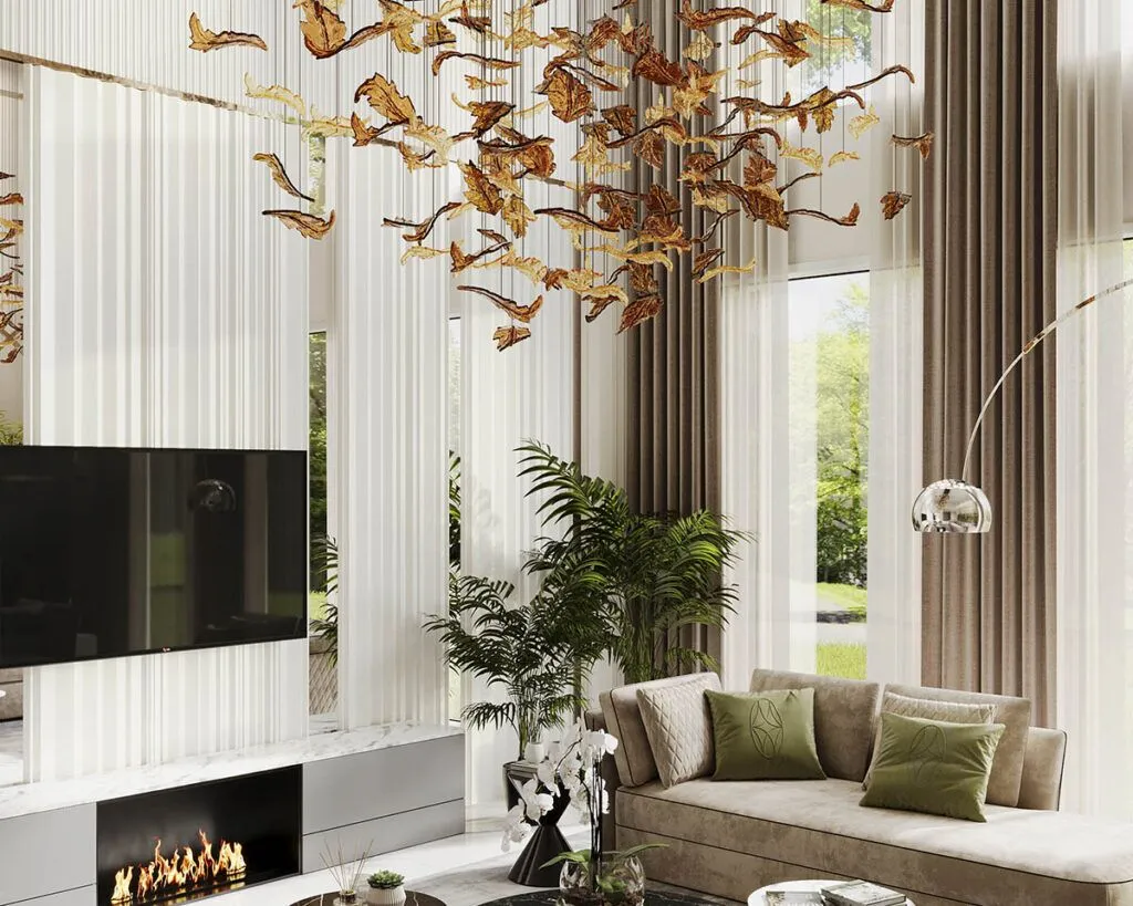 Multiforme Lámpara de araña Murano atípica