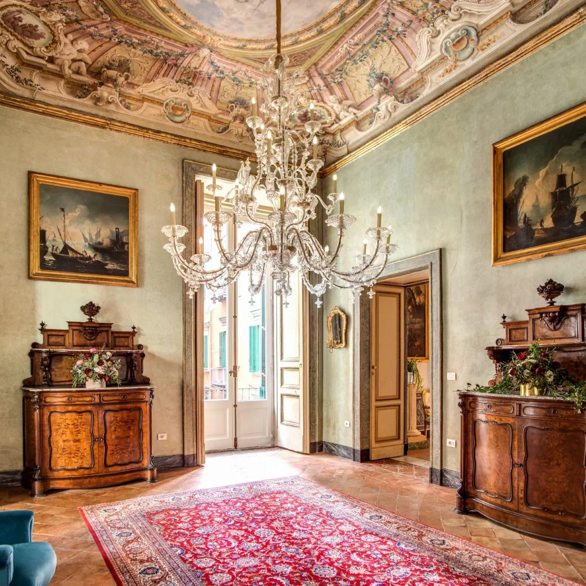 Multiforme Excepcional Lámpara de Araña Murano