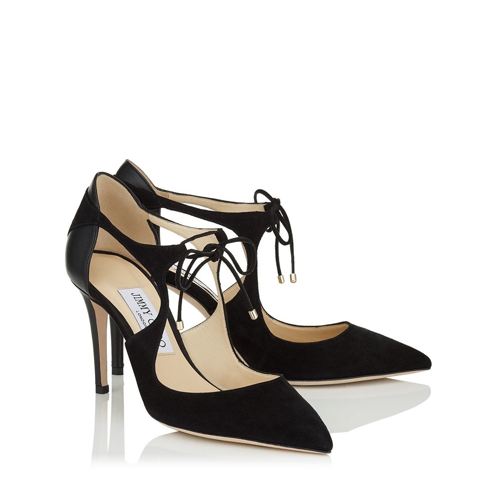 zapatos de tacón negros de jimmy