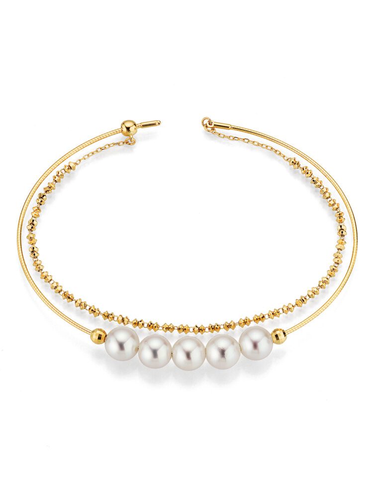 Pulsera De Perlas Double Row