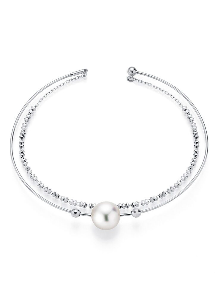 Pulsera De Perlas White Gold 1