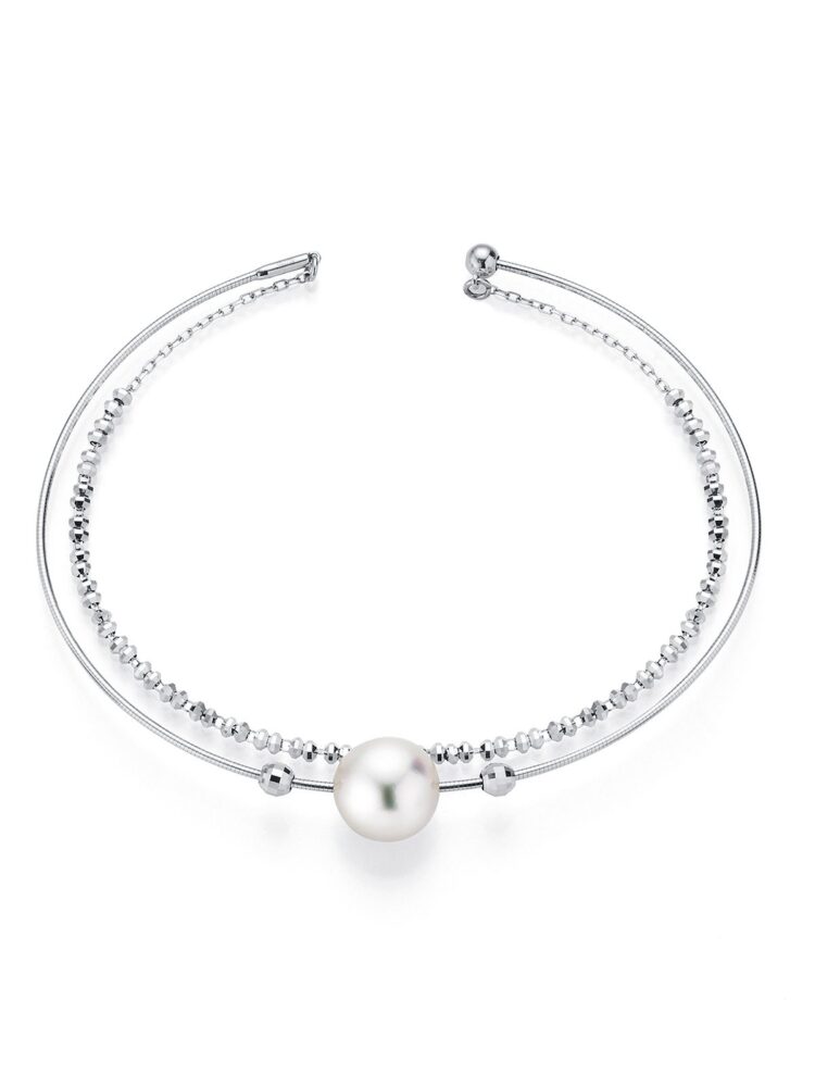 Pulsera De Perlas White Gold 1