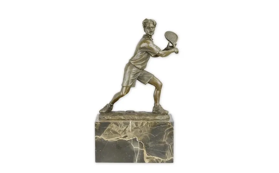 Elegante regalo navideño escultura de figura