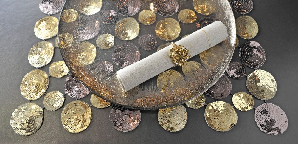 soporte para platos de Navidad