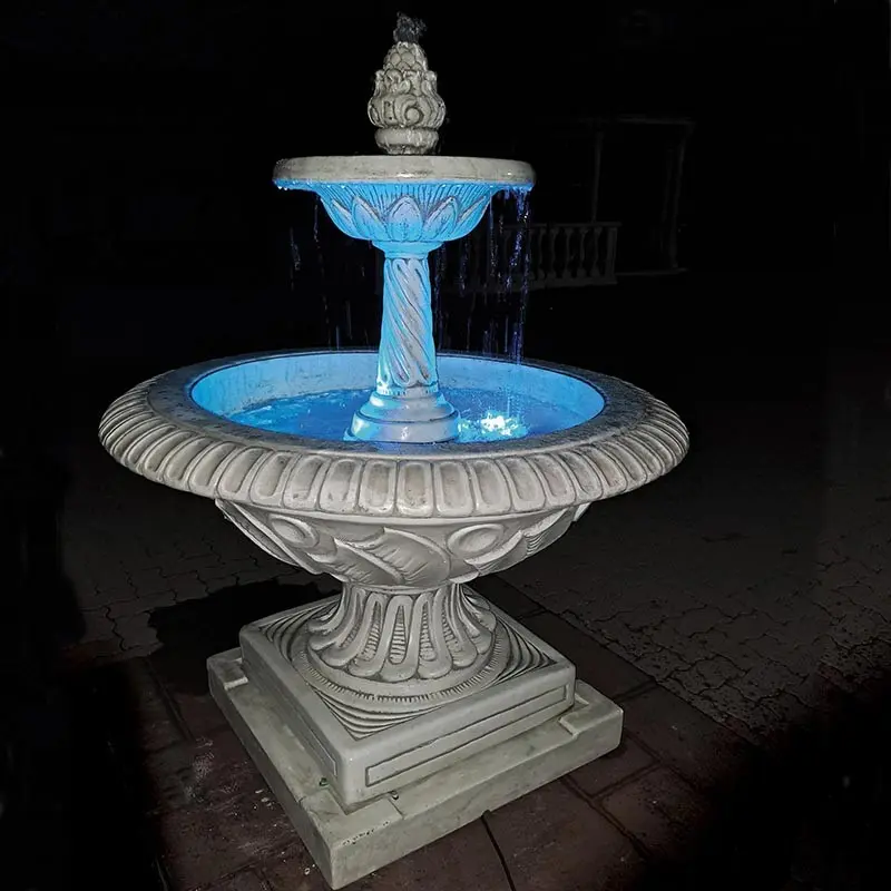 Fuente en el jardín